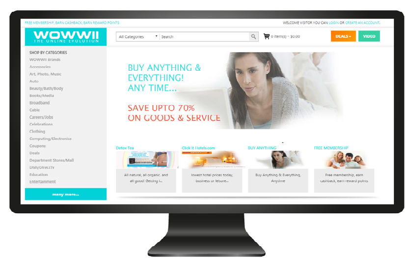 Wowwii E-commerce Store, Sales, Products, Categories, Attributes. screenshot 1